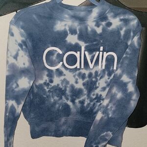 Calvin Klein Navy Tie-Dye Sweatshirt